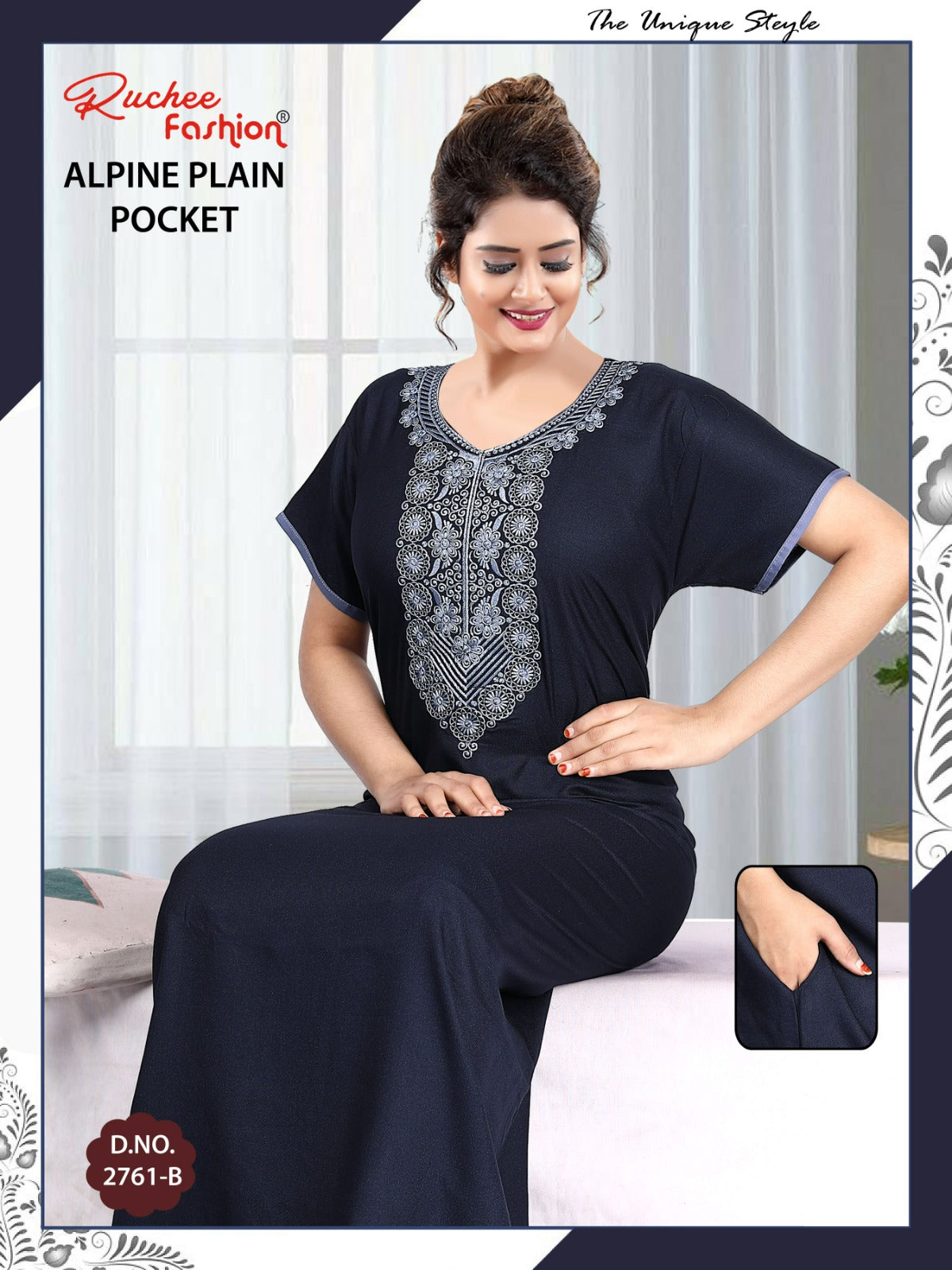 Design 2761-2762 Ruchee Fashion Alpine Night Gowns Manufacturer Ahmedabad