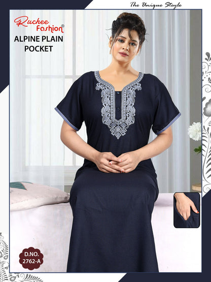 Design 2761-2762 Ruchee Fashion Alpine Night Gowns Manufacturer Ahmedabad