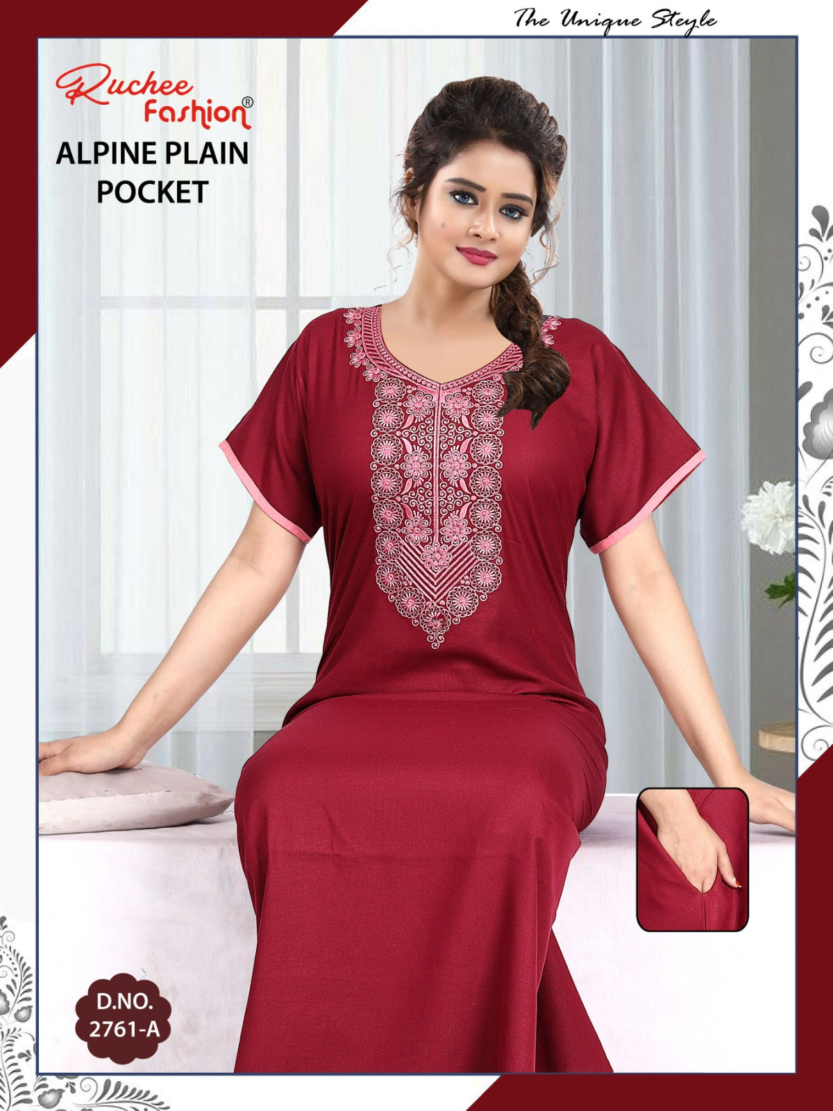 Design 2761-2762 Ruchee Fashion Alpine Night Gowns Manufacturer Ahmedabad