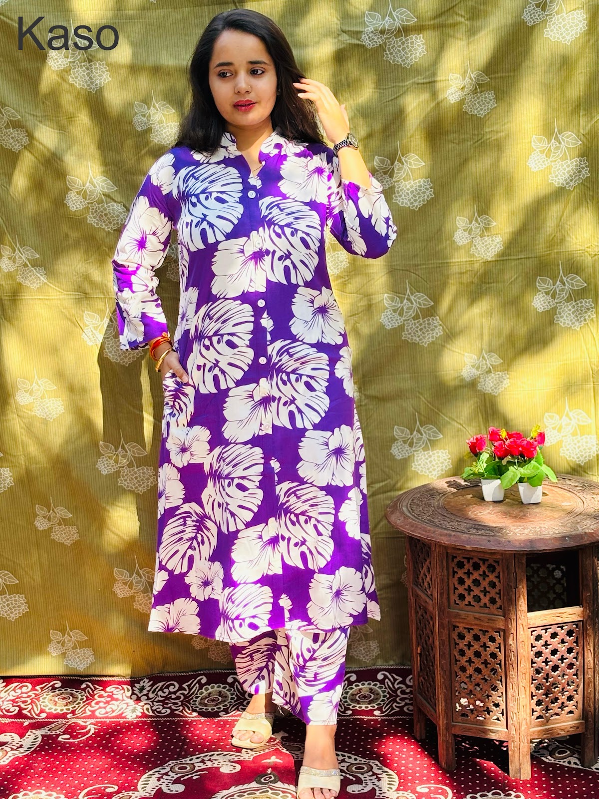 Design 280325 Kaso Rayon Co Ord Set Manufacturer