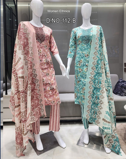 Design 280325 Women Ethnics Readymade Cotton Pant Suits Supplier Gujarat