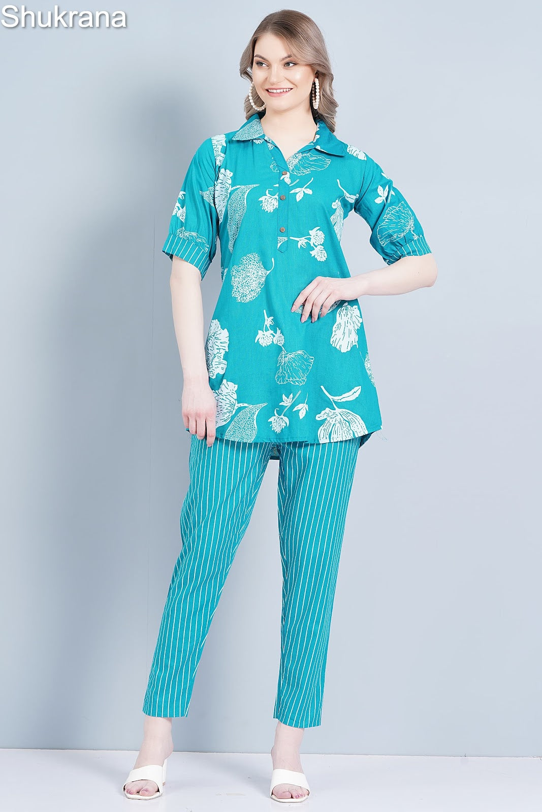 Design 280425 Shukrana Cotton Co Ord Set Wholesaler Ahmedabad