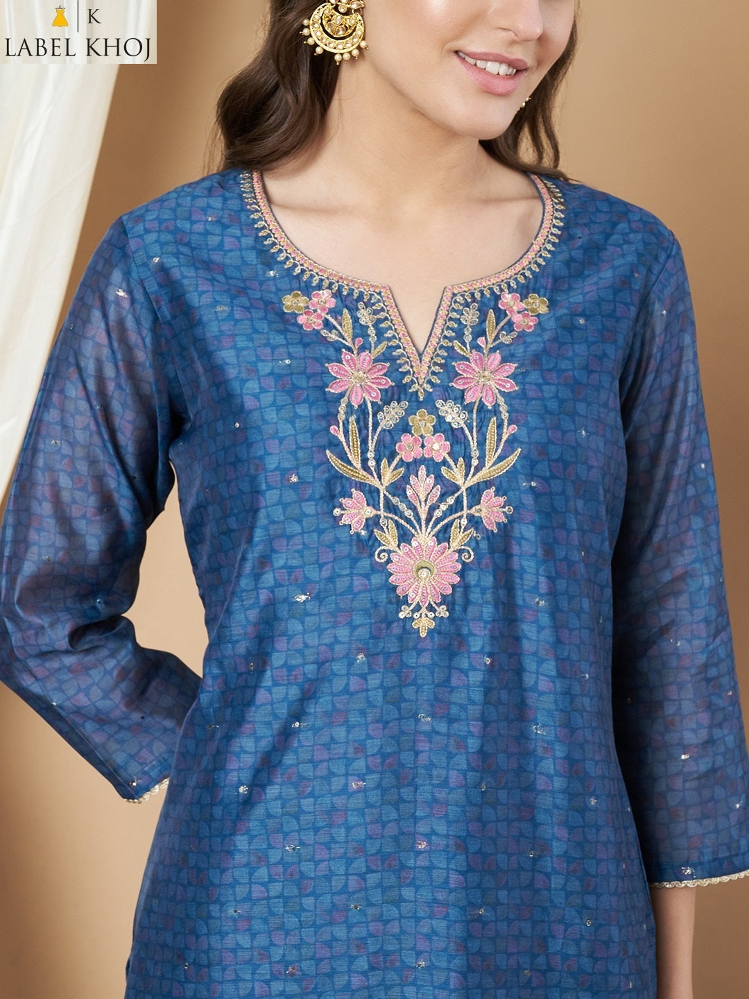 Design 281125 Label Khoj Silk Readymade Pant Style Suits Wholesaler India