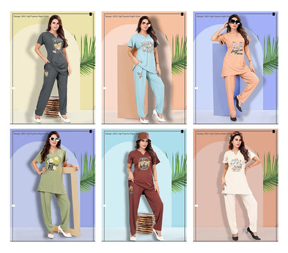 Design 2903 Ggl Imported Pyjama Night Suits Exporter Ahmedabad