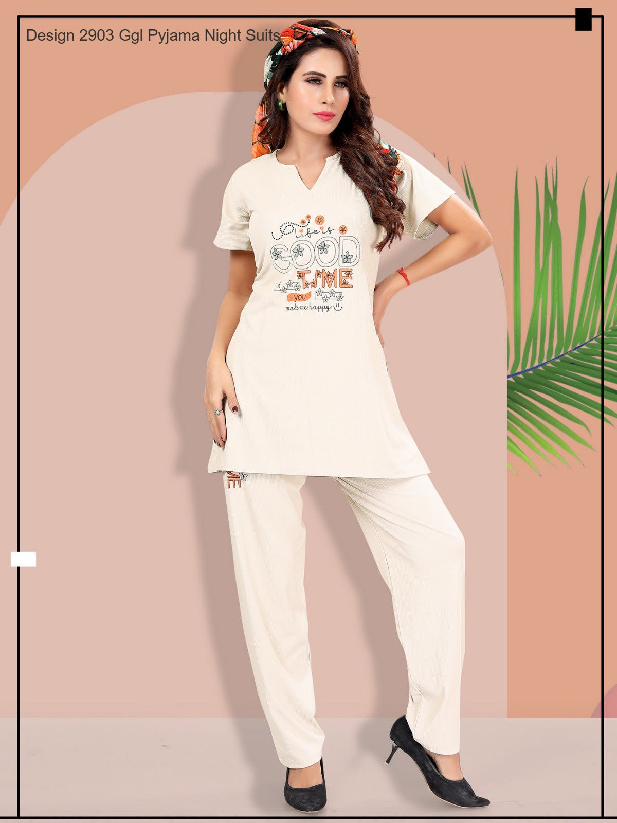 Design 2903 Ggl Imported Pyjama Night Suits Exporter Ahmedabad
