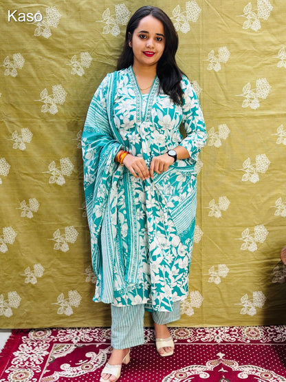 Design 290425 Kaso Cotton Cambric Readymade Pant Style Suits Exporter India