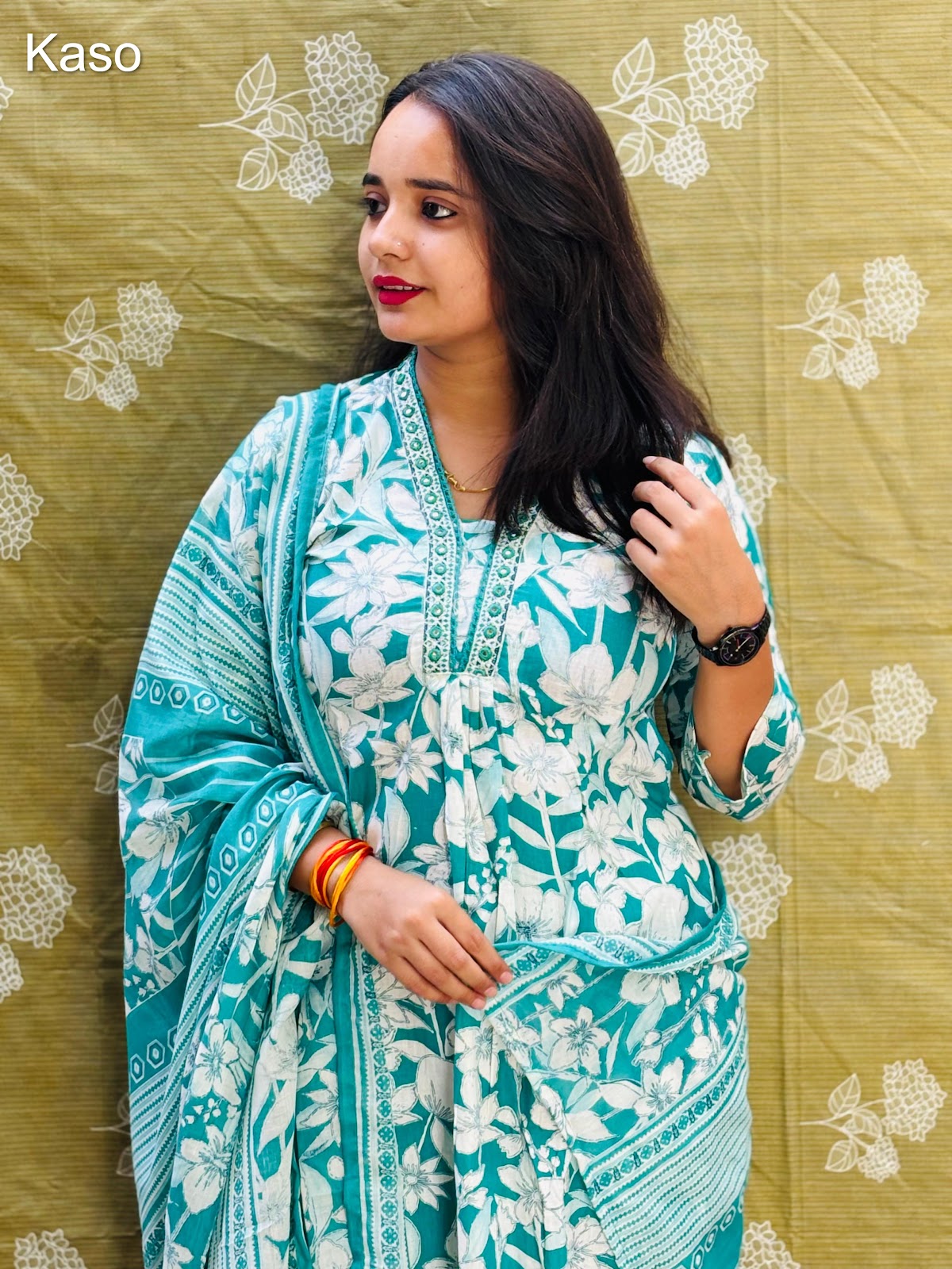 Design 290425 Kaso Cotton Cambric Readymade Pant Style Suits Exporter India