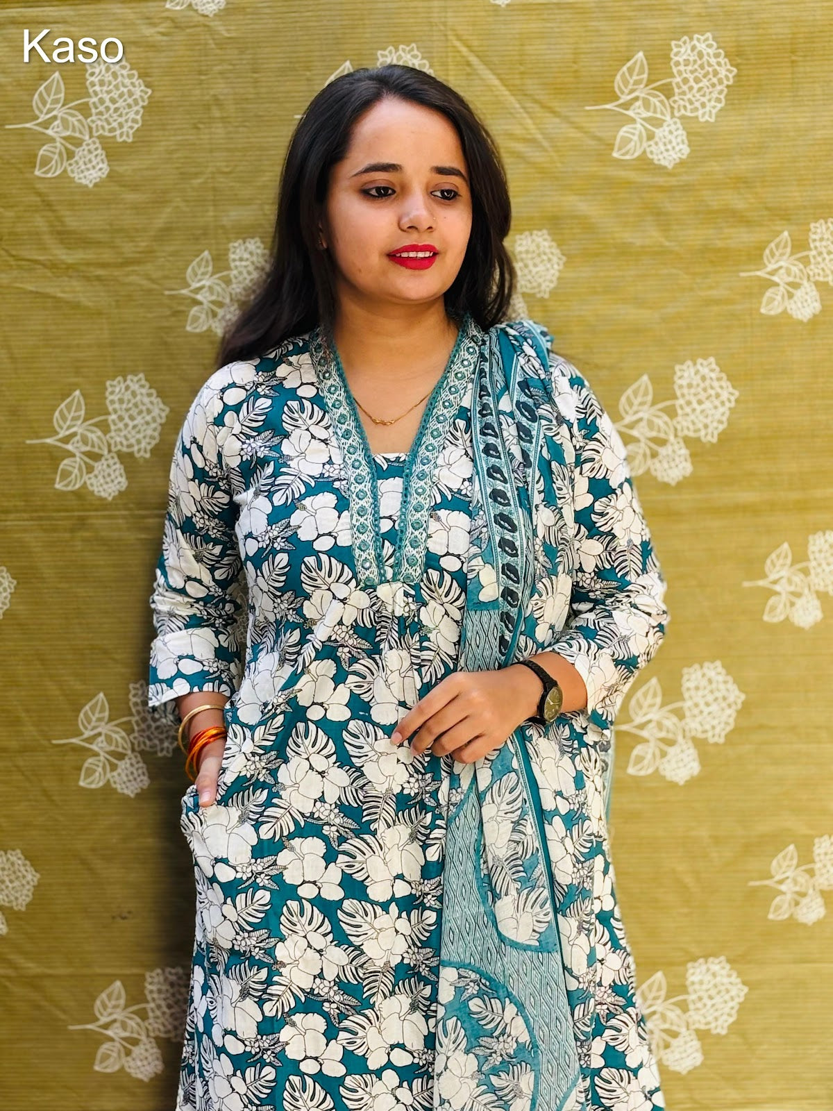 Design 290425 Kaso Cotton Cambric Readymade Pant Style Suits Exporter India