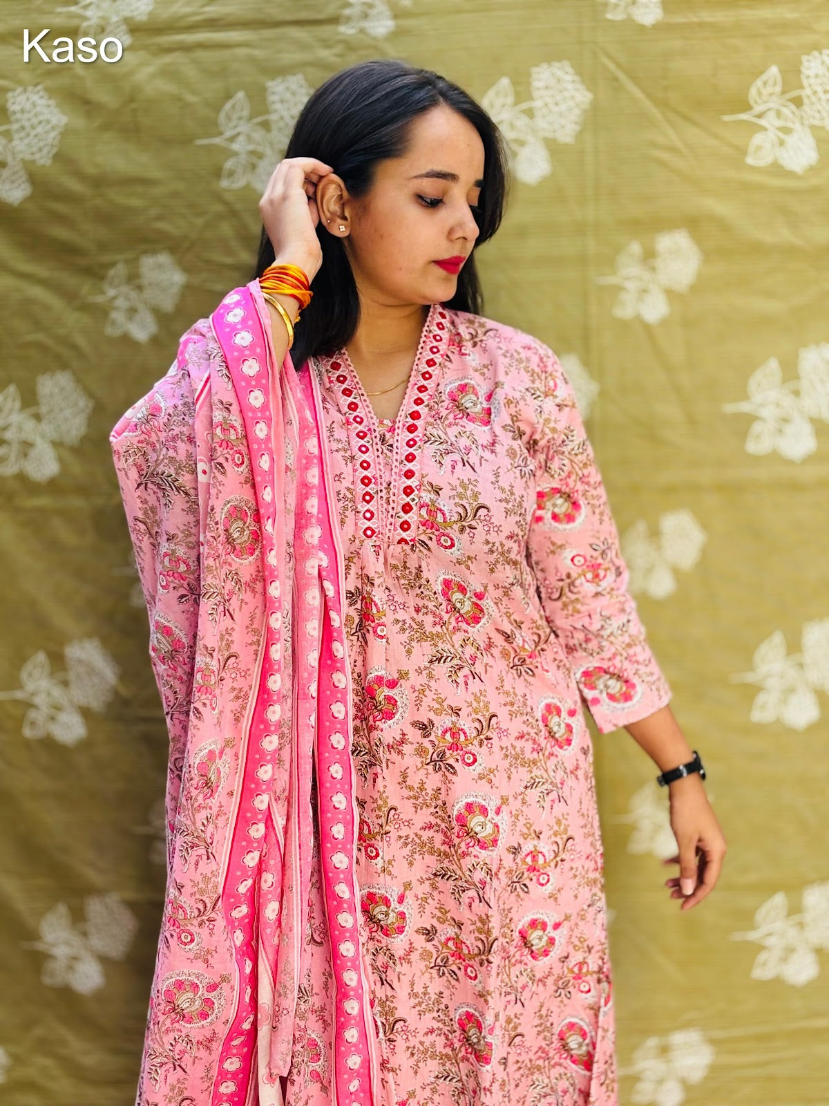 Design 290425 Kaso Cotton Cambric Readymade Pant Style Suits Exporter India