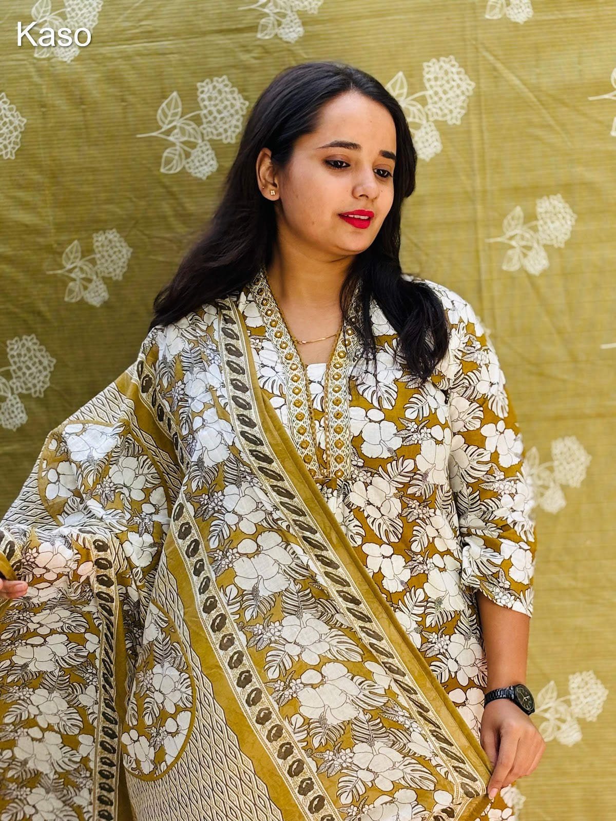 Design 290425 Kaso Cotton Cambric Readymade Pant Style Suits Exporter India