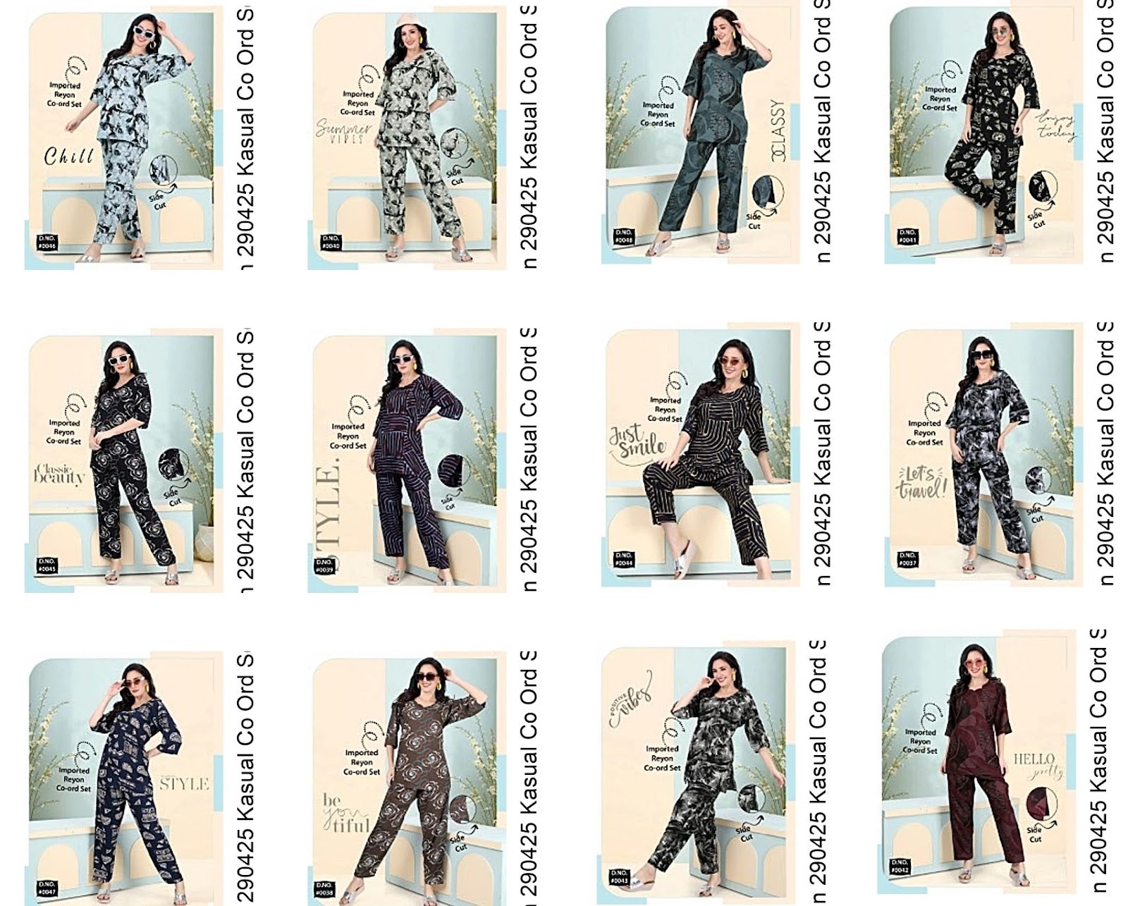 Design 290425 Kasual Imported Co Ord Set Manufacturer Ahmedabad