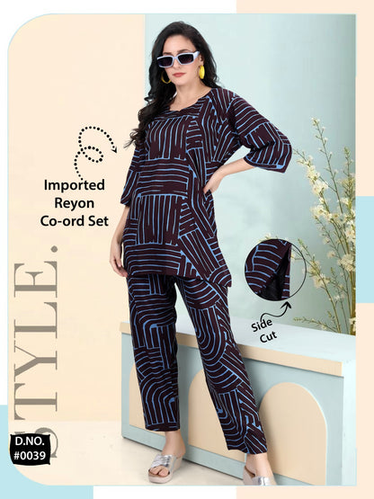 Design 290425 Kasual Imported Co Ord Set Manufacturer Ahmedabad