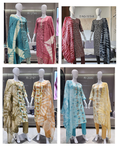 Design 2904 Women Ethnics Capsule Readymade Pant Style Suits Wholesaler