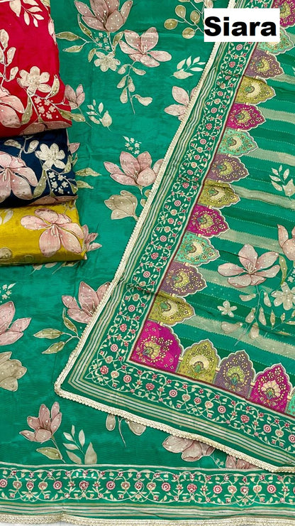 Design 2910 Siara Natural Crepe Salwar Suits Wholesale