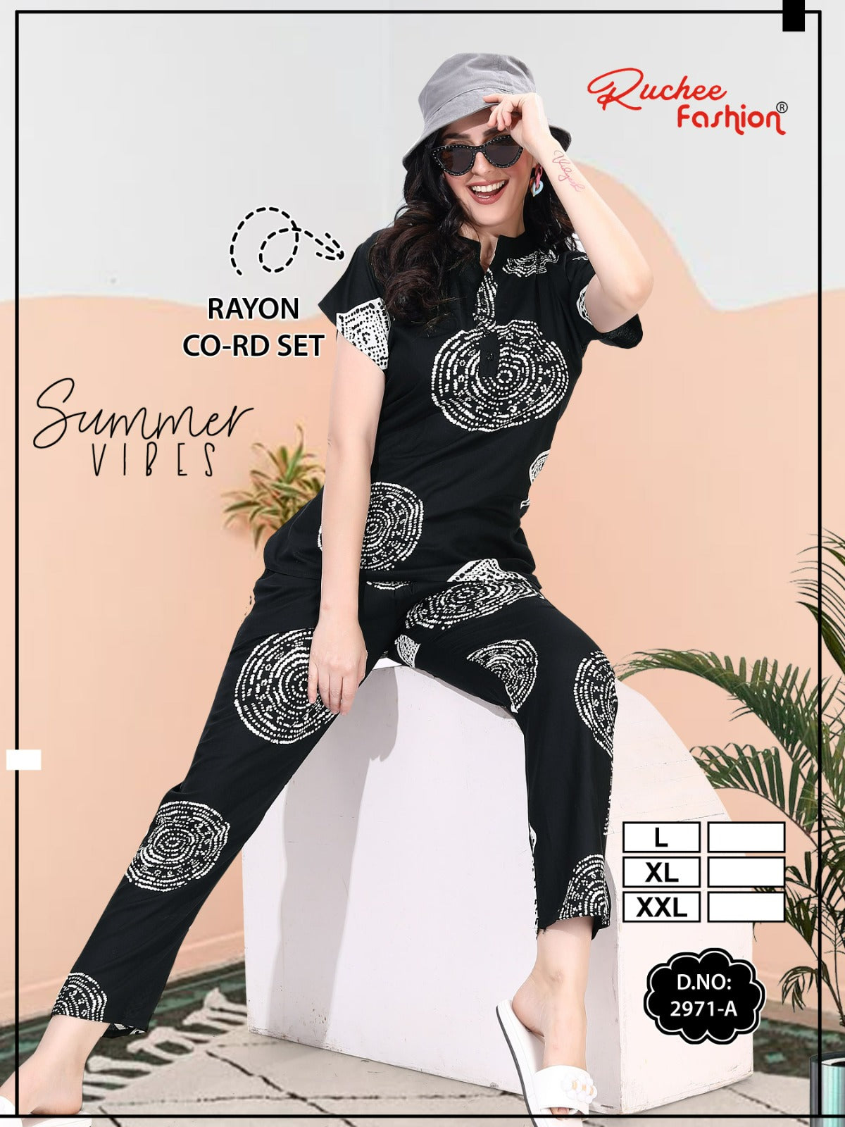 Design 2968-2971 Ruchee Fashion Rayon Co Ord Set Manufacturer India