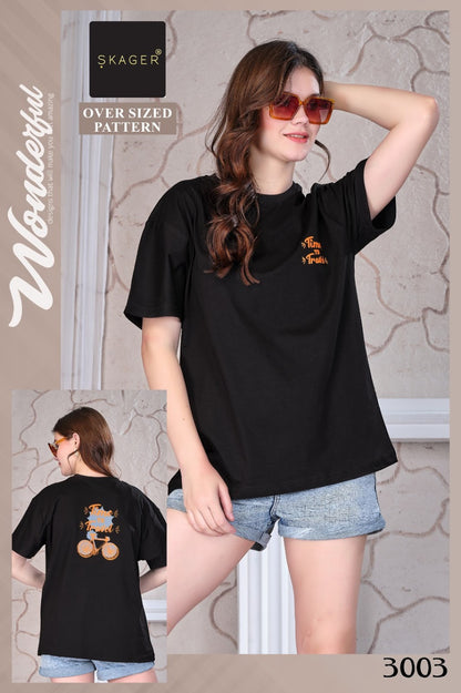 Design 3001-3008 Skager Cotton Women Oversized Tshirt Wholesale Price