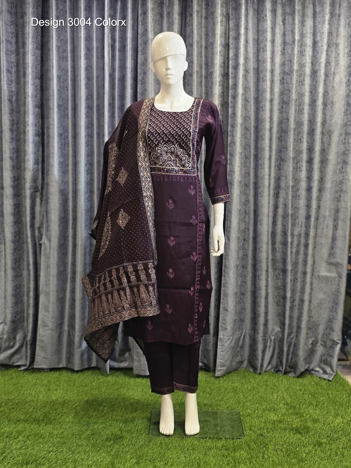 Design 3004 Colorx Roman Silk Readymade Pant Style Suits Exporter India