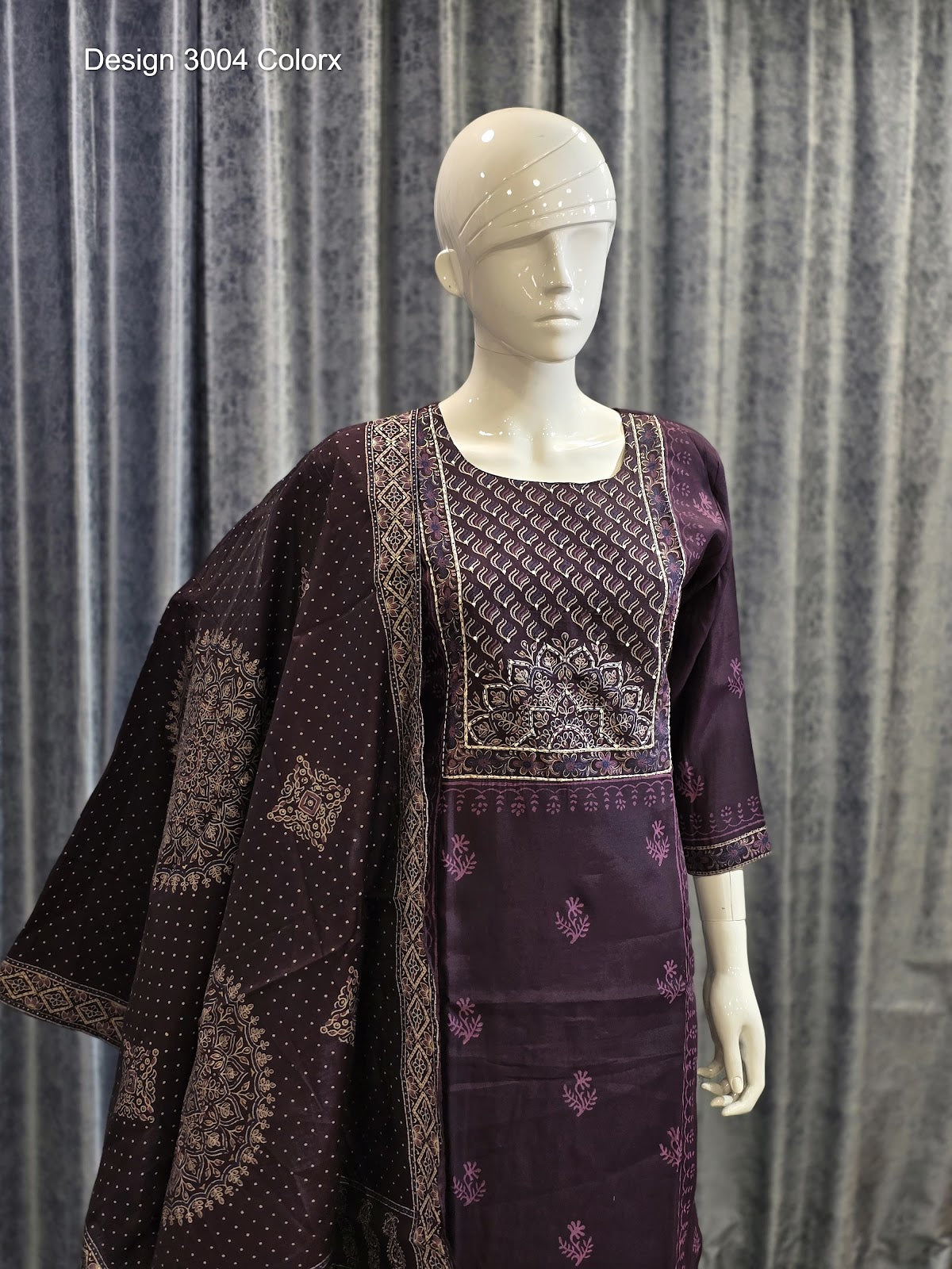 Design 3004 Colorx Roman Silk Readymade Pant Style Suits Exporter India