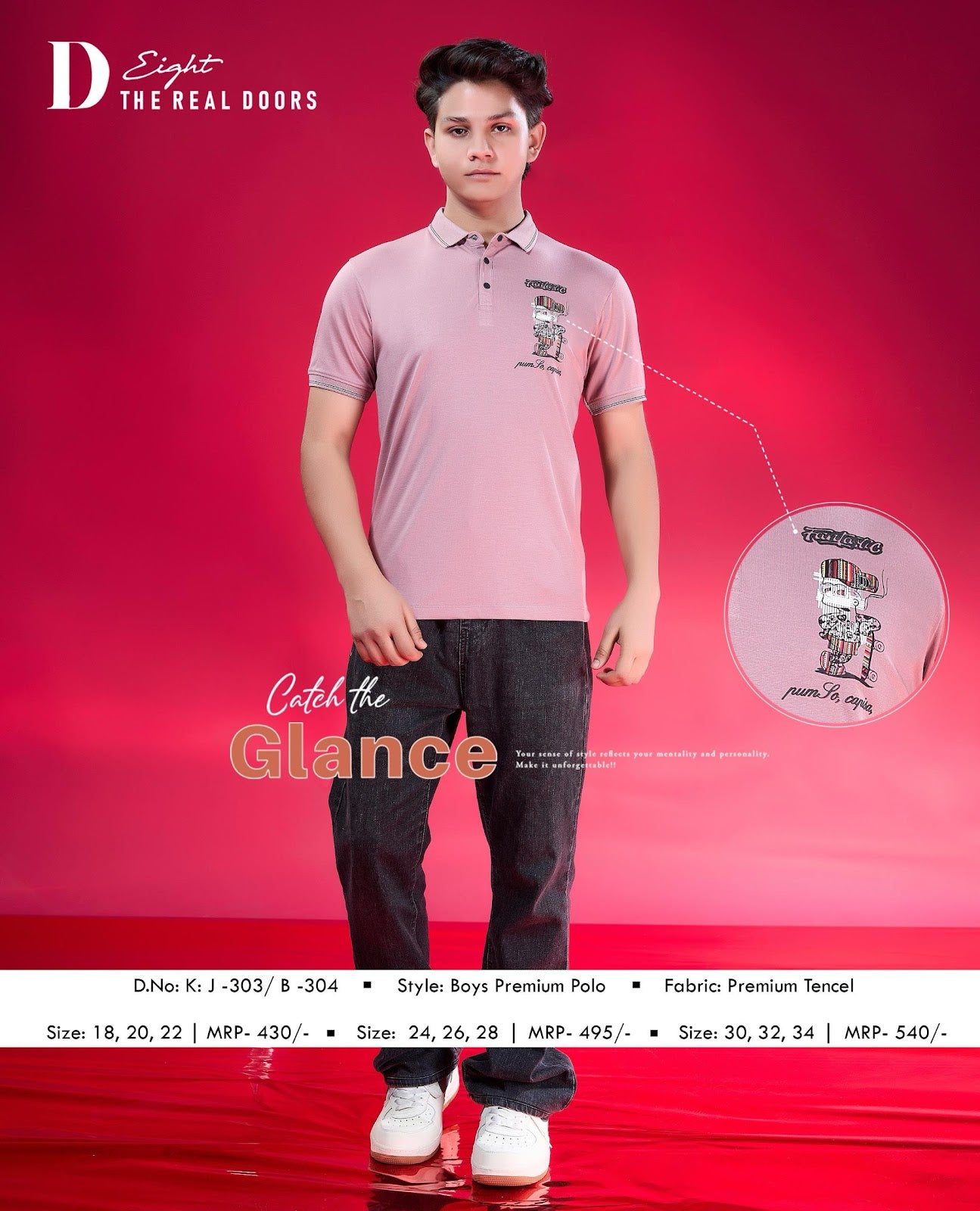 Design 303-304 D-8 Tencil Boys Tshirt Wholesaler Ahmedabad