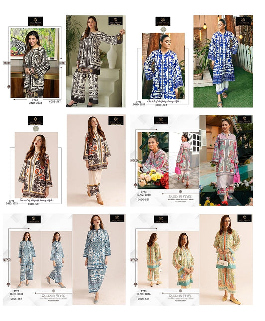 Design 3033-3038 Aaliz Prints Lawn Co Ord Set Wholesaler Gujarat