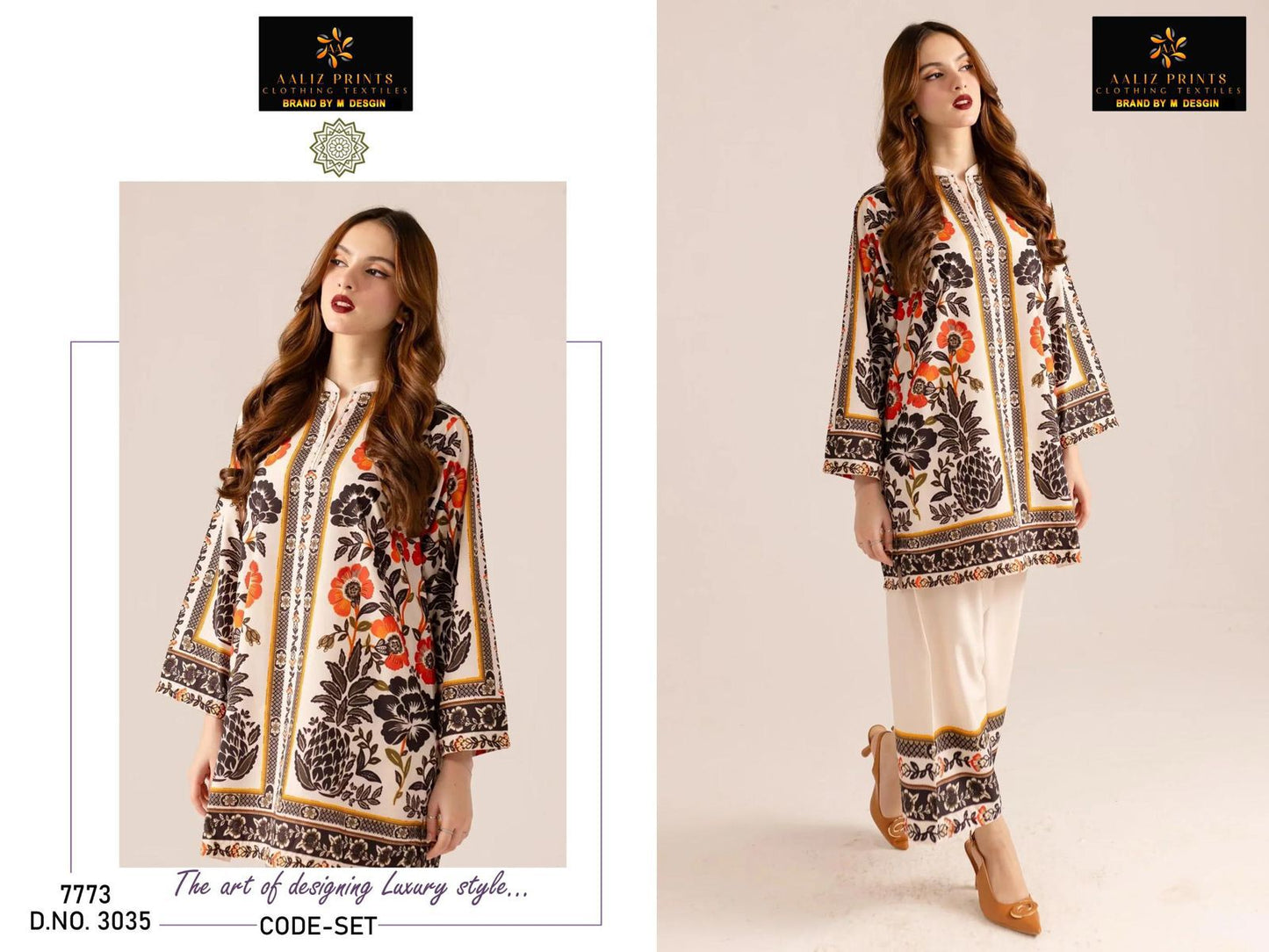 Design 3033-3038 Aaliz Prints Lawn Co Ord Set Wholesaler Gujarat