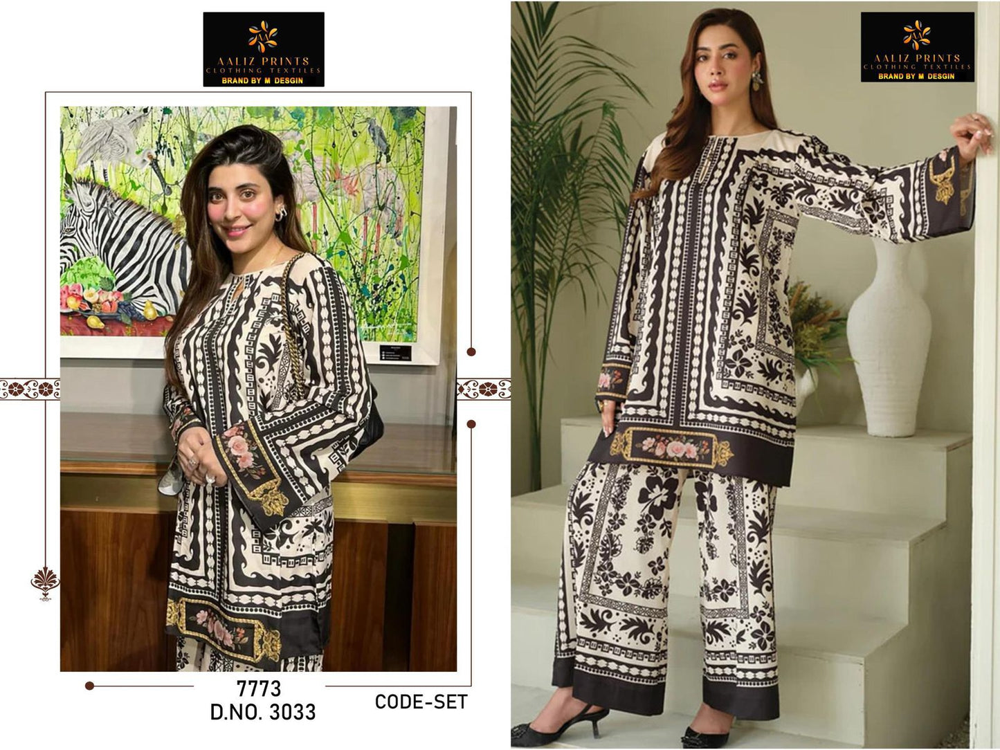 Design 3033-3038 Aaliz Prints Lawn Co Ord Set Wholesaler Gujarat