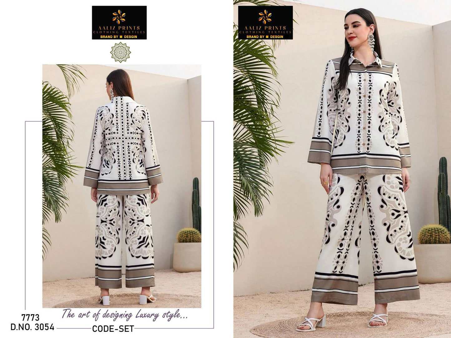 Design 3049-3054 Aaliz Prints Lawn Co Ord Set Supplier India