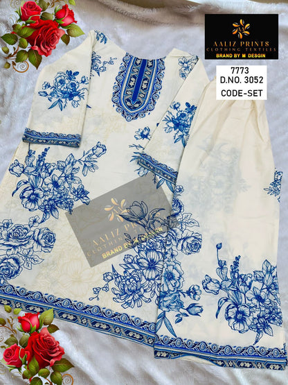 Design 3052-3053 Aaliz Prints Lawn Co Ord Set Manufacturer