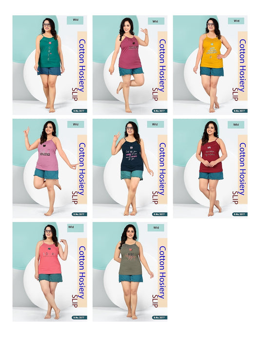 Design 3077 Wld Hosiery Slip Tshirt Exporter Ahmedabad