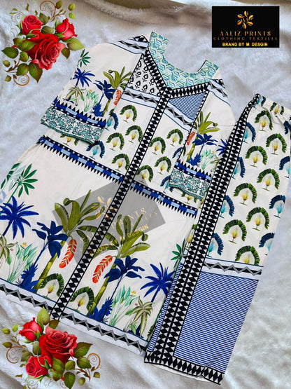 Design 3101-3103 Karachi Print Aaliz Prints Lawn Co Ord Set Exporter Gujarat