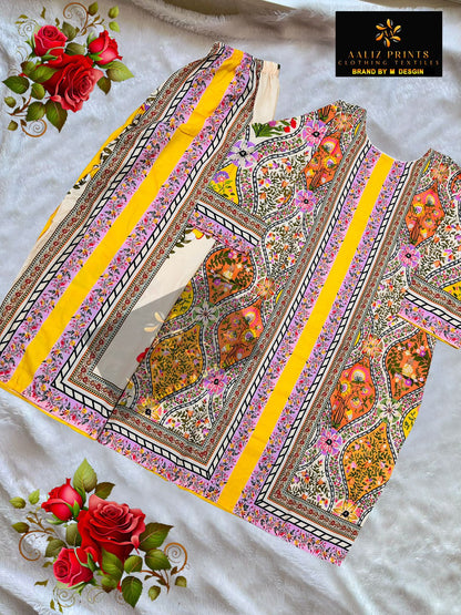 Design 3101-3103 Karachi Print Aaliz Prints Lawn Co Ord Set Exporter Gujarat