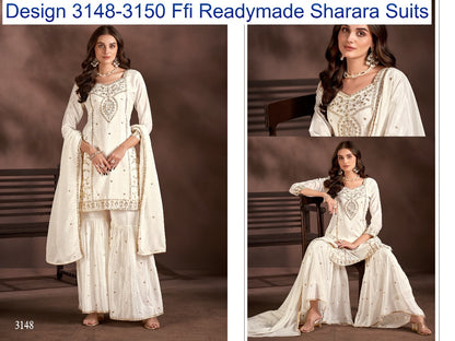 Design 3148-3150 Ffi Chinon Readymade Sharara Suits Manufacturer Gujarat