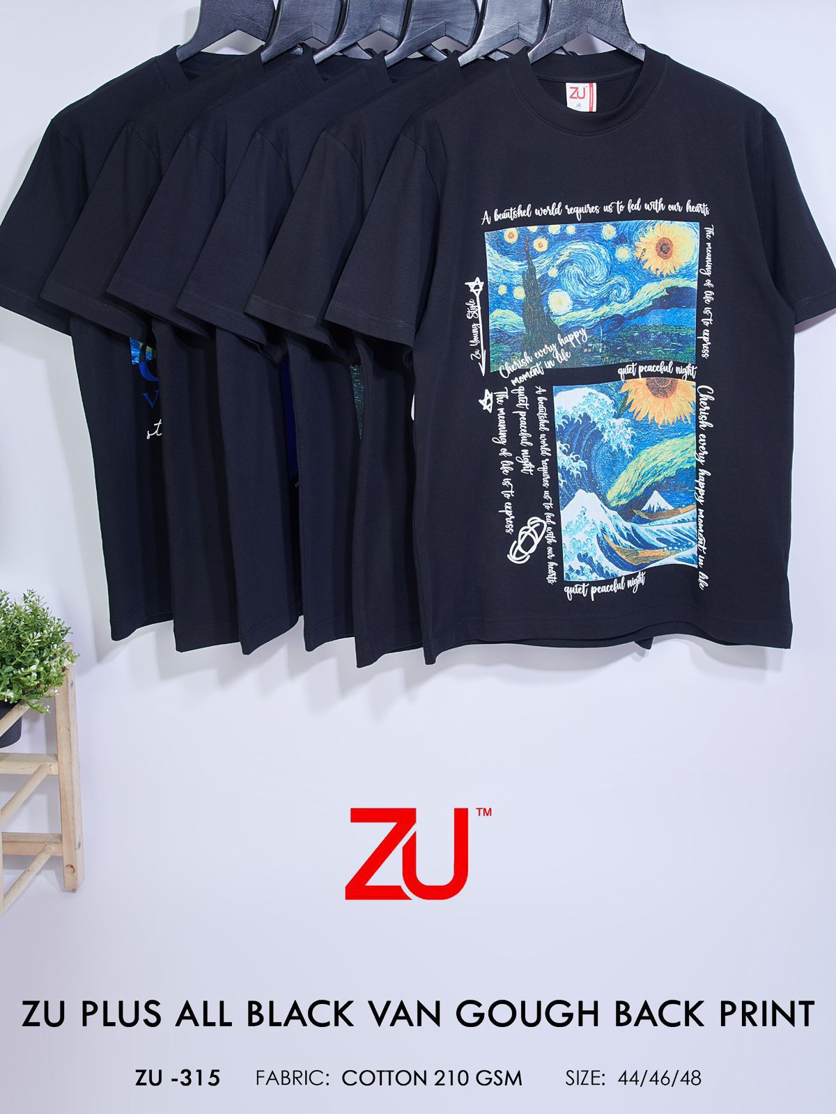 Design 315 Zu Clothing Cotton Biowashed Mens Tshirts Manufacturer India