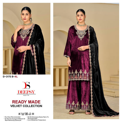 Design 3175 Deepsy Viscose Readymade Velvet Suits Manufacturer Ahmedabad