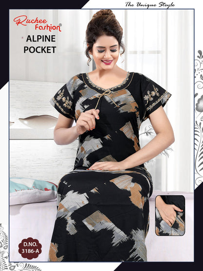 Design 3186-3187 Ruchee Fashion Alpine Night Gowns Manufacturer India