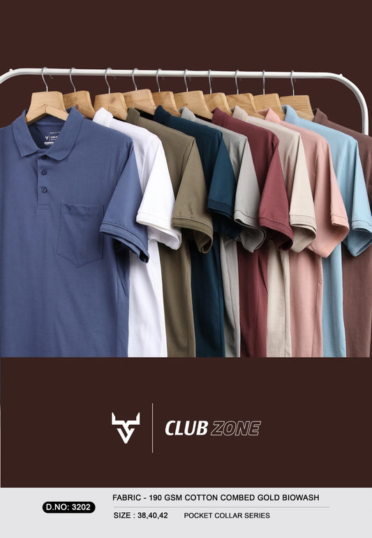 Design 3202 Club Zone Cotton Mens Tshirts Exporter Gujarat