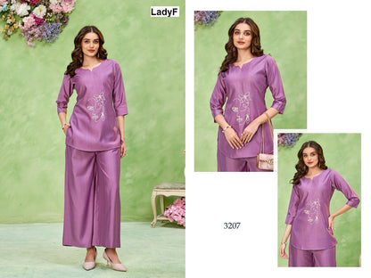 Design 3206-3207 Ladyf Vatican Co Ord Set Supplier India