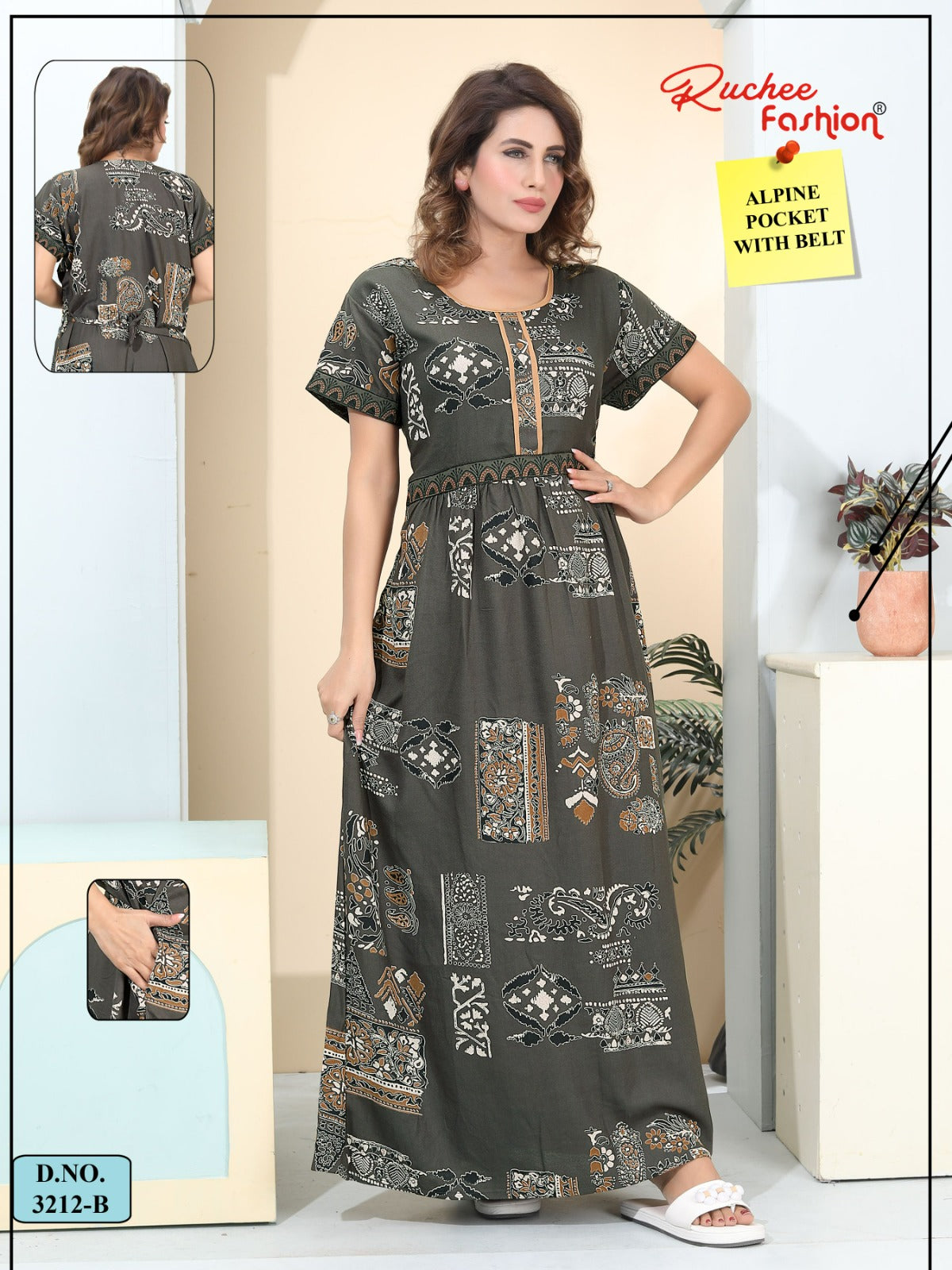 Design 3211-3213 Ruchee Fashion Alpine Night Gowns Wholesaler