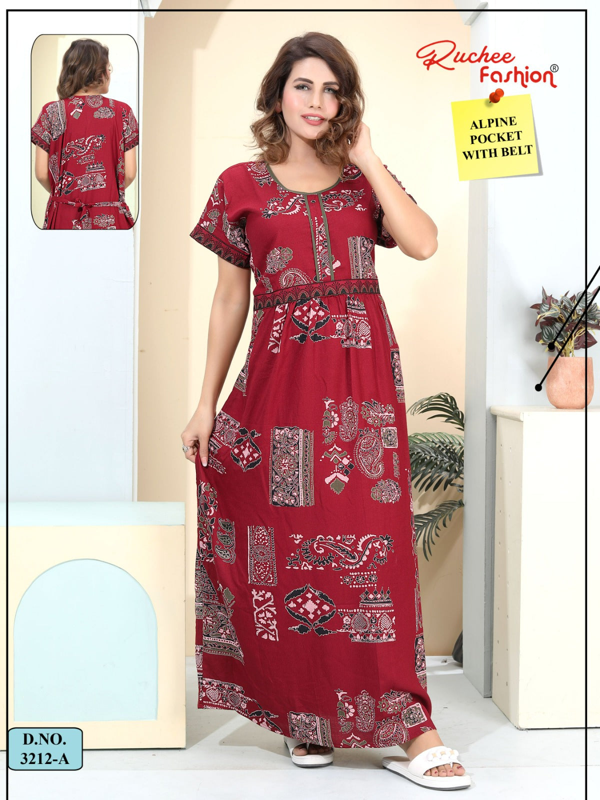Design 3211-3213 Ruchee Fashion Alpine Night Gowns Wholesaler