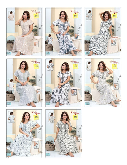 Design 3218-3221 Ruchee Fashion Cotton Night Gowns Supplier
