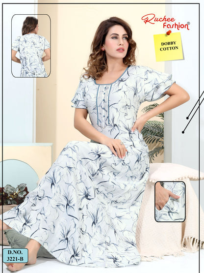 Design 3218-3221 Ruchee Fashion Cotton Night Gowns Supplier