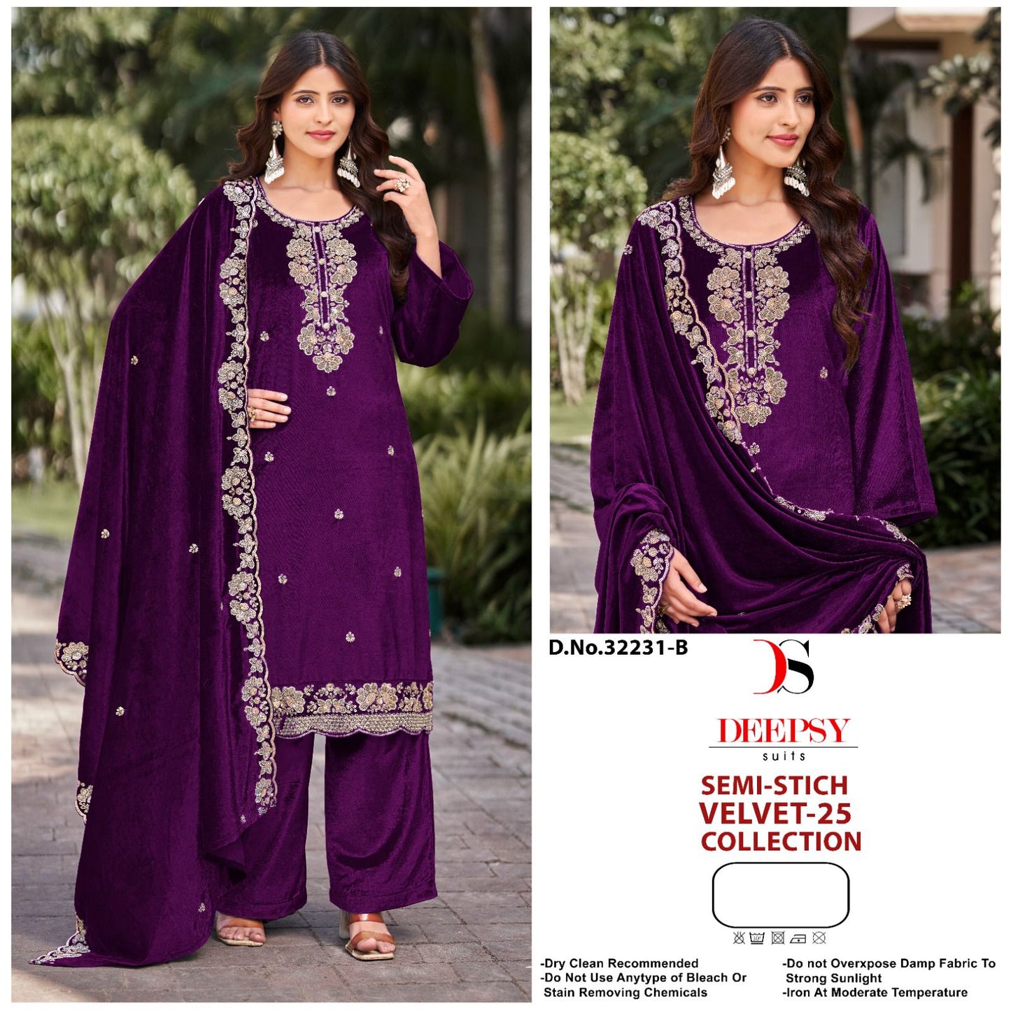 Design 32231 Deepsy Velvet Suits Wholesaler Ahmedabad