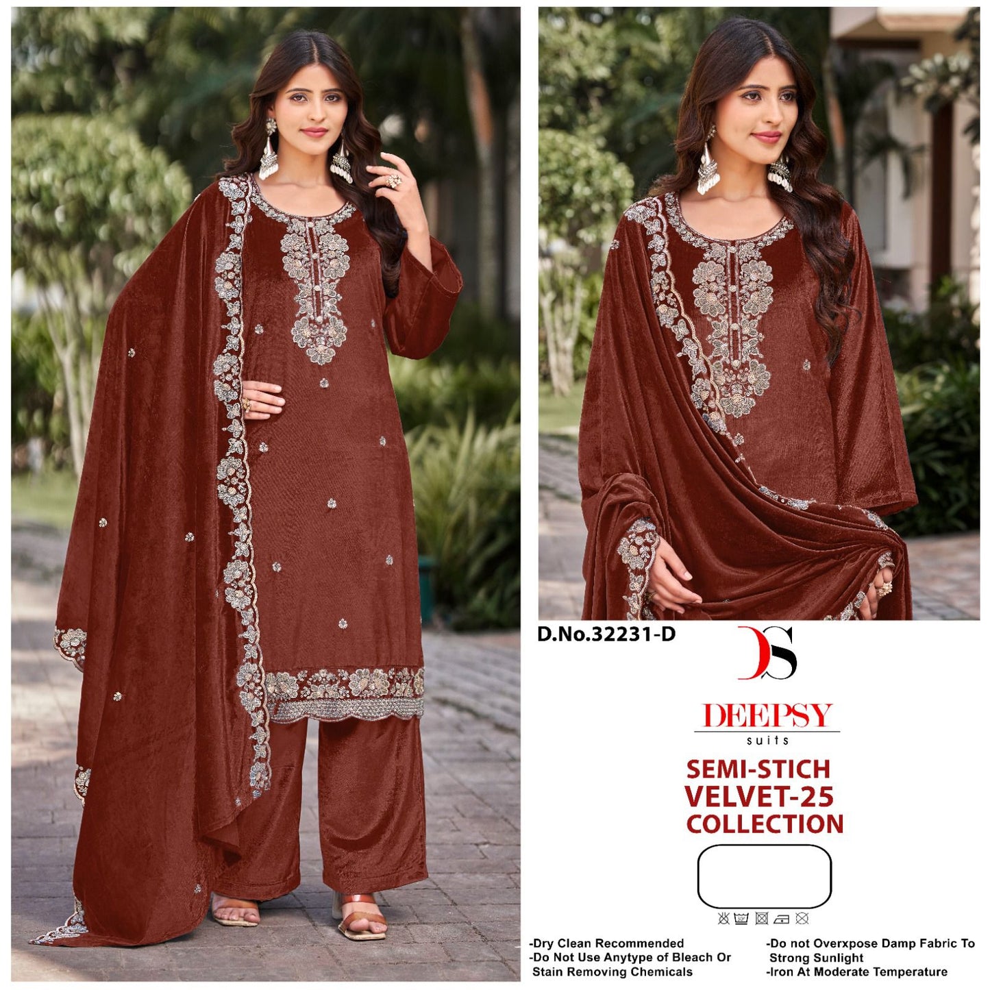 Design 32231 Deepsy Velvet Suits Wholesaler Ahmedabad
