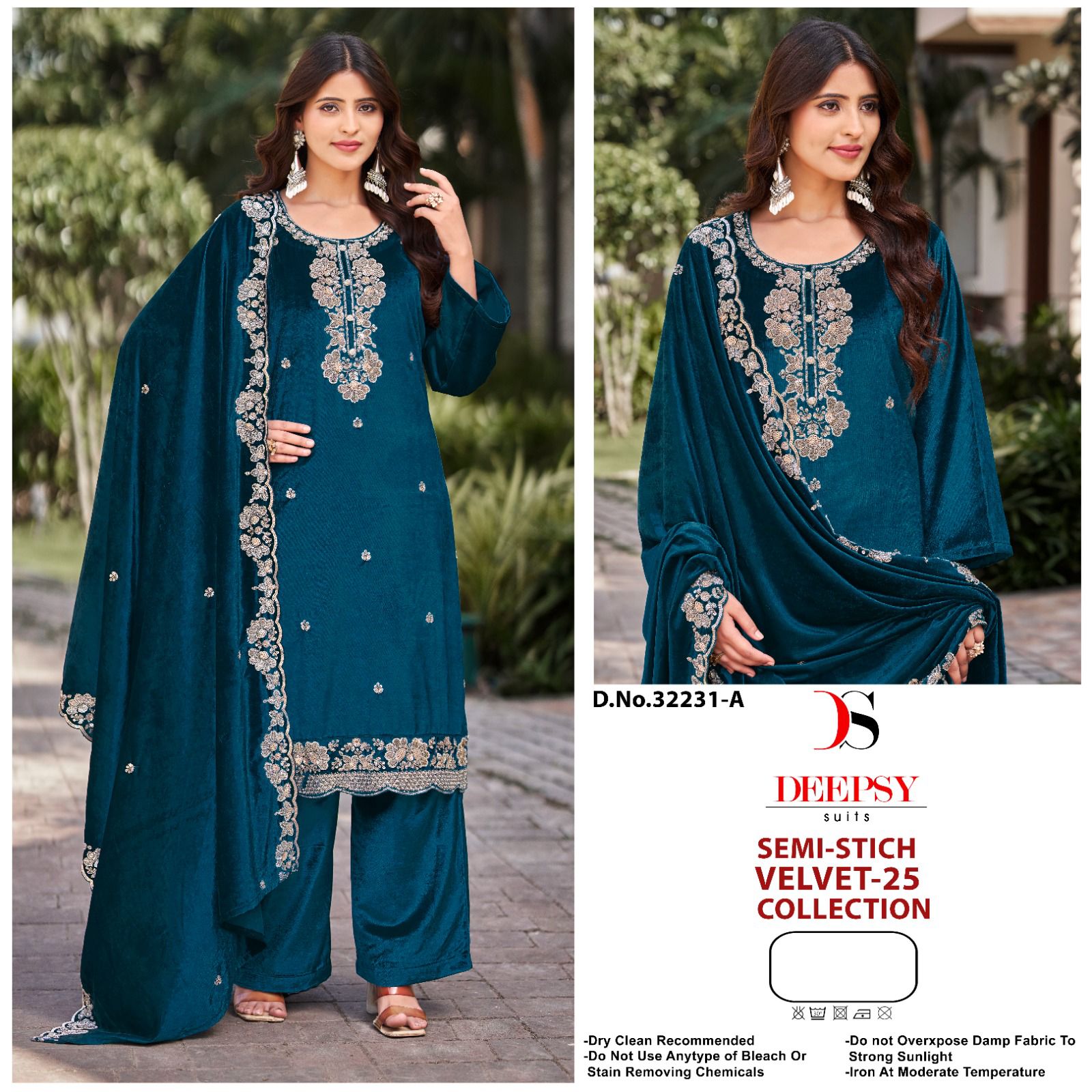 Design 32231 Deepsy Velvet Suits Wholesaler Ahmedabad