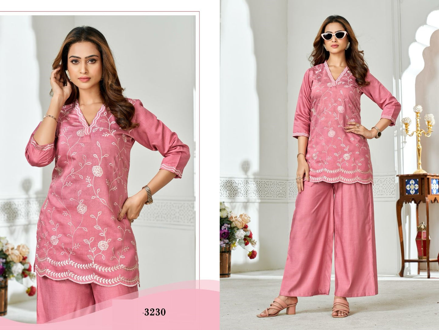 Design 3230-3231 Colorx Vatican Co Ord Set Exporter Gujarat