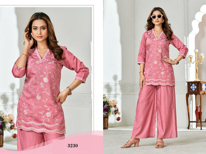 Design 3230-3231 Colorx Vatican Co Ord Set Exporter Gujarat