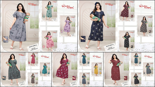 Design 3256-3270 Ruchee Fashion Rayon Feeding Kurtis Exporter Gujarat