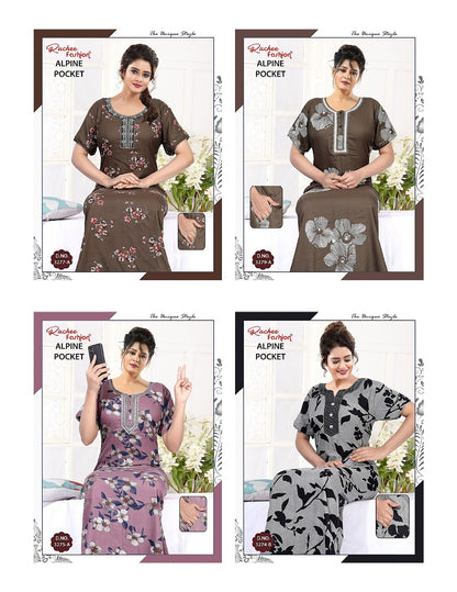 Design 3274-3279 Ruchee Fashion Alpine Night Gowns Manufacturer India