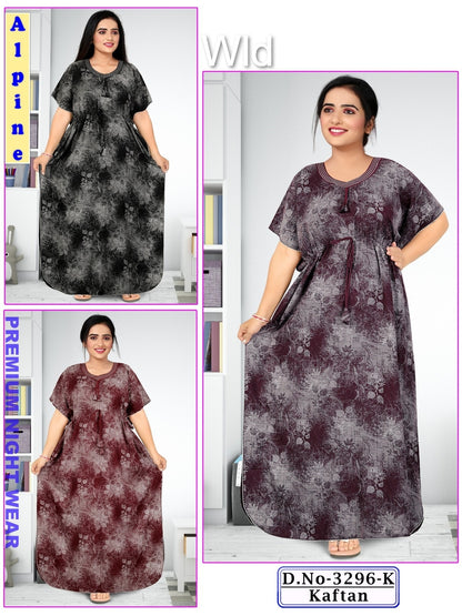 Design 3296 Wld Alpine Kaftan Nighty Exporter