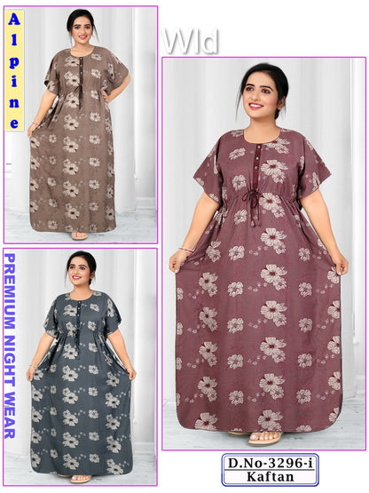 Design 3296 Wld Alpine Kaftan Nighty Exporter